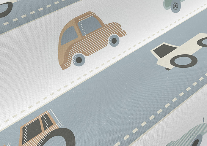 Brum Brum, Petrol - Twist&Fit Roman Blind - Image 4